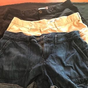 3 pairs of old navy shorts- women’s 10